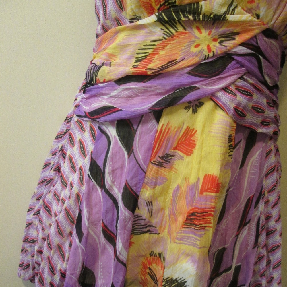 BISOU BISOU HALTER TOP/MINI DRESS. MEDIUM.. - Picture 4 of 5